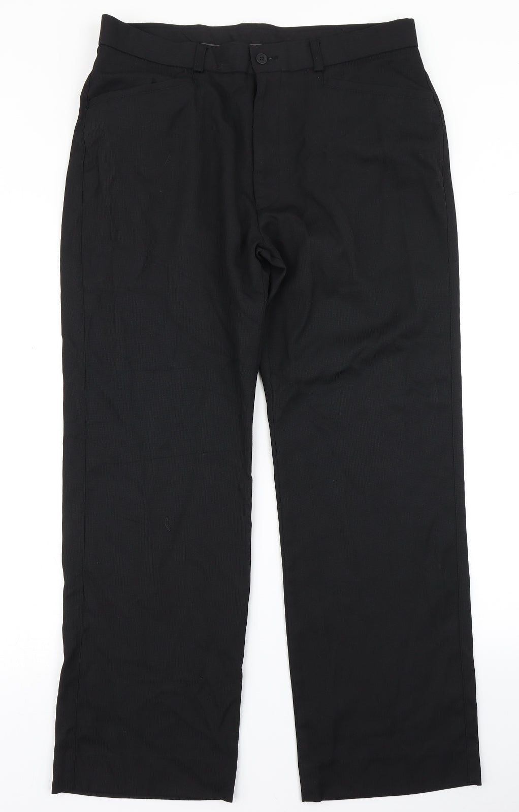 George Mens Black   Dress Pants Trousers Size 34 in L29 in