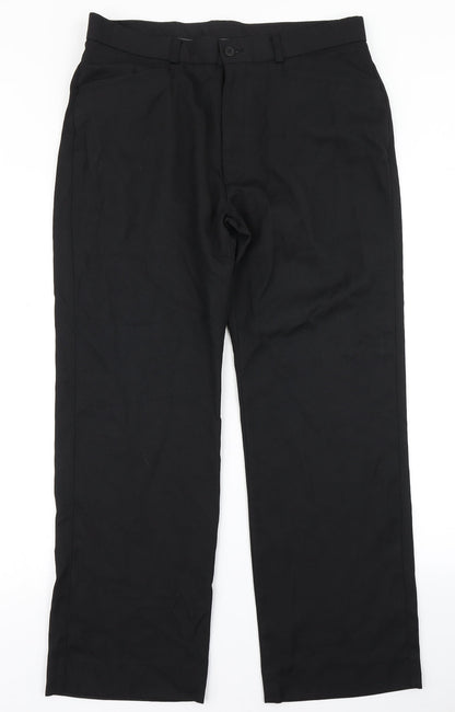 George Mens Black   Dress Pants Trousers Size 34 in L29 in