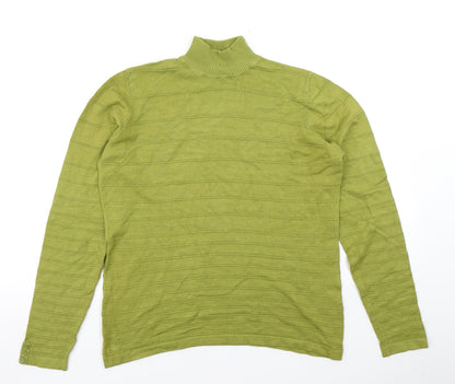 Womens UK Size M Isle Green Pullover Jumper