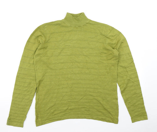 Womens UK Size M Isle Green Pullover Jumper