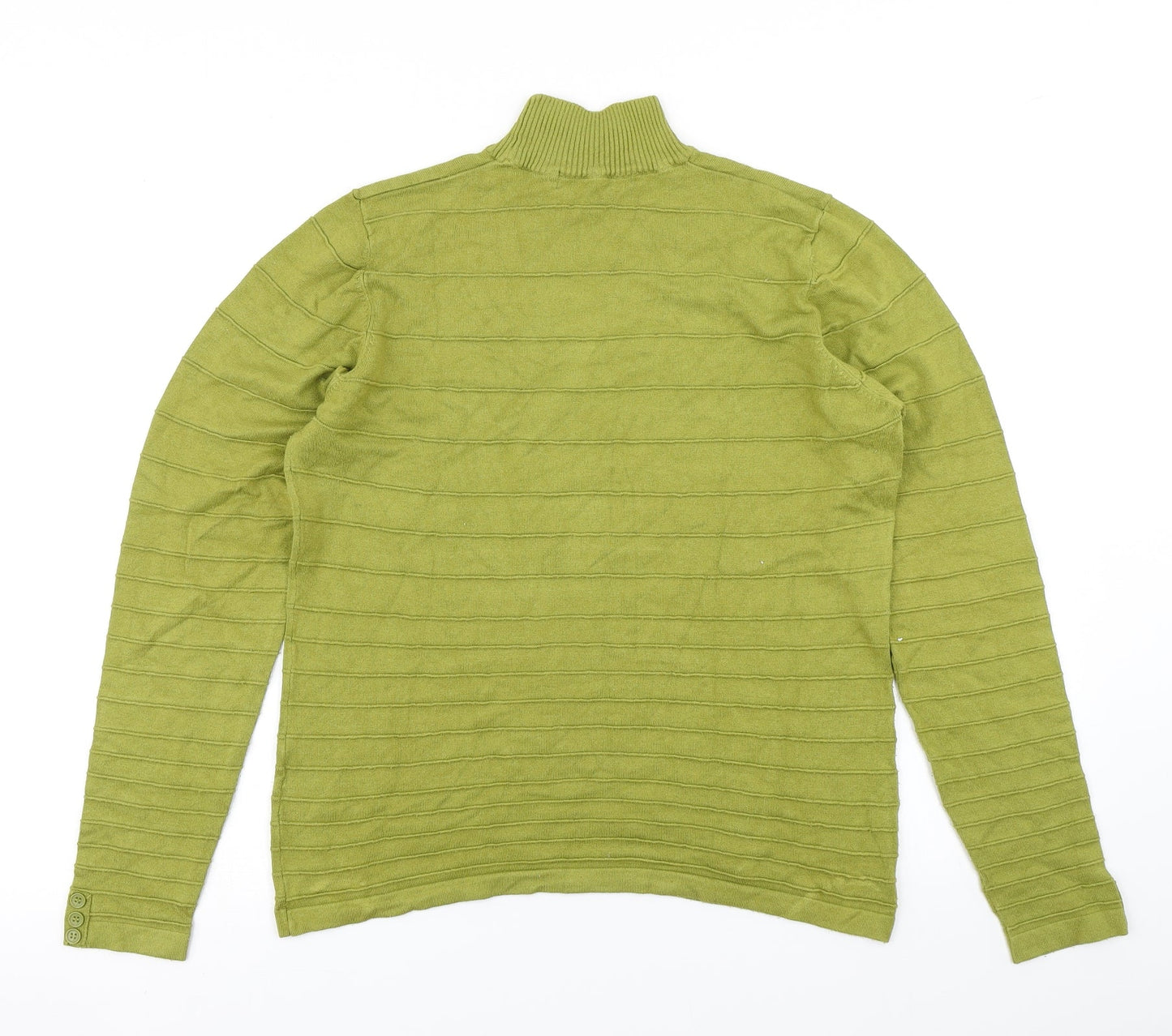 Womens UK Size M Isle Green Pullover Jumper