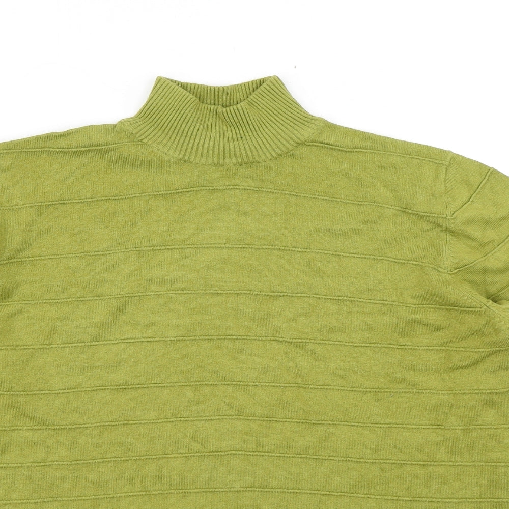 Womens UK Size M Isle Green Pullover Jumper