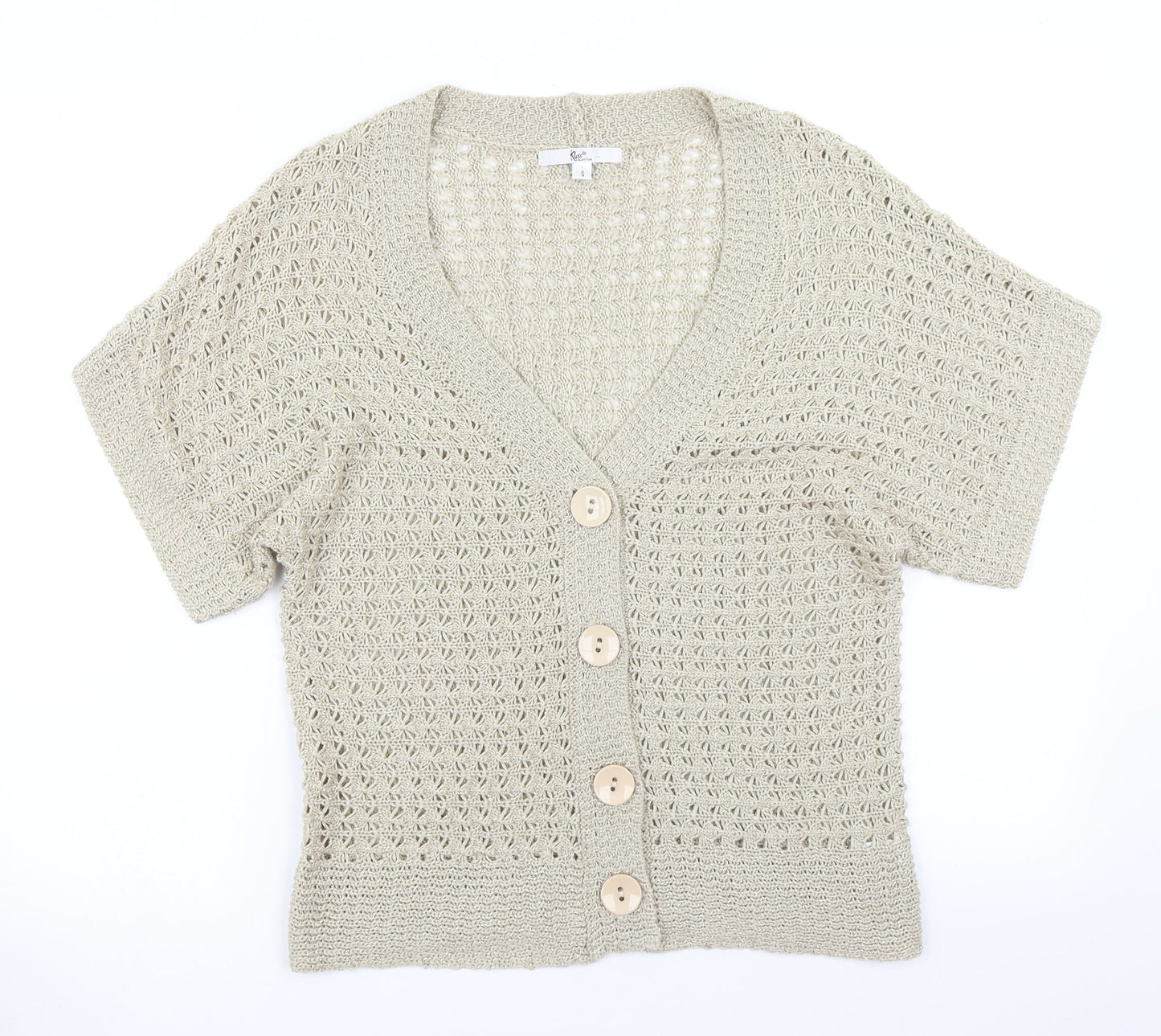 Womens UK Size S Klass Collection Beige Cardigan Jumper