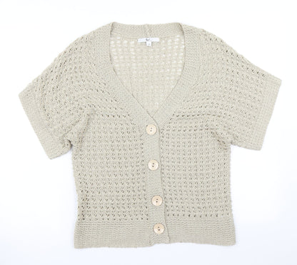 Womens UK Size S Klass Collection Beige Cardigan Jumper