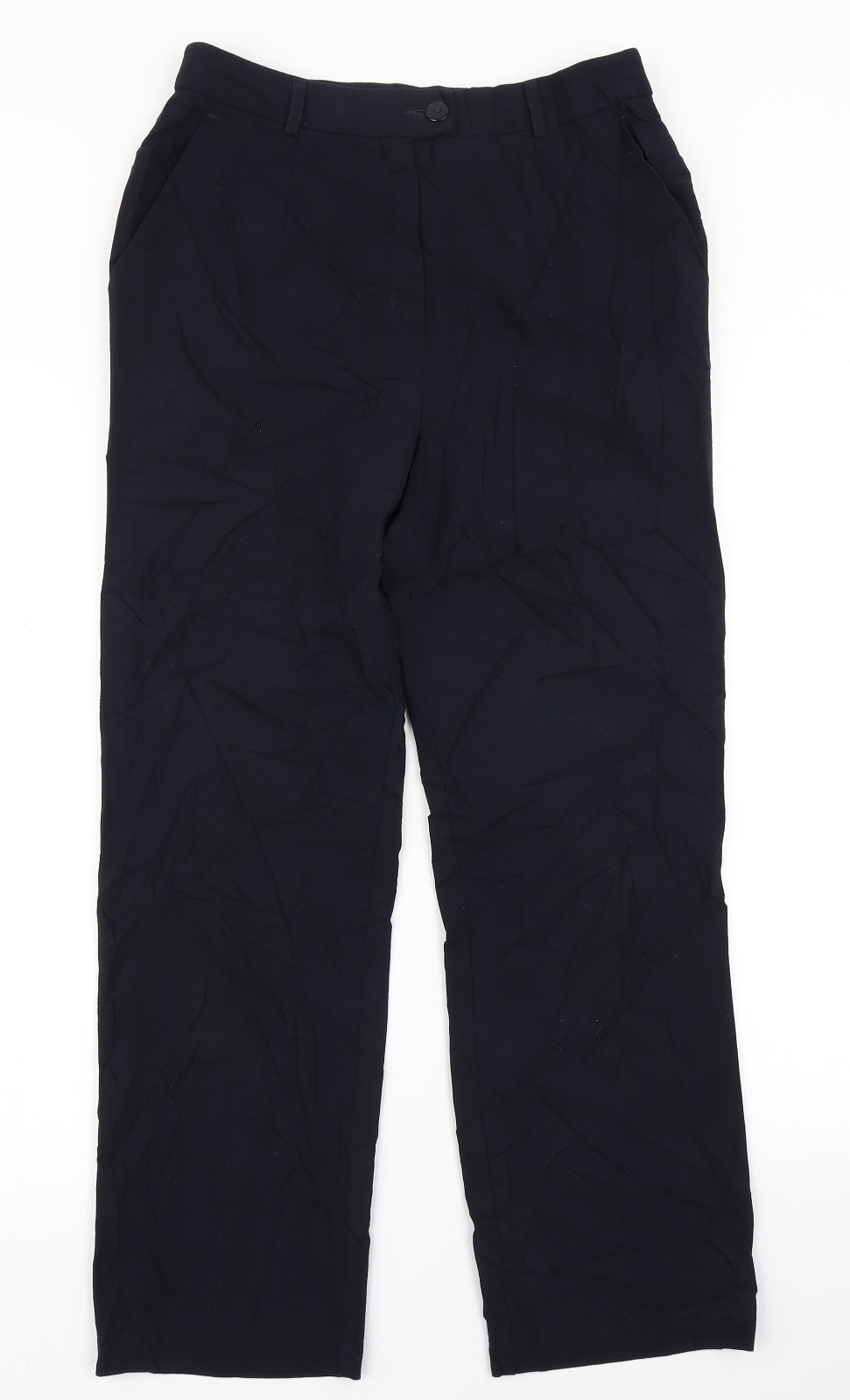 Womens UK Size 12 Marks & SPencer Regular Fit Dress Pants Blue Trousers