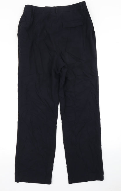 Womens UK Size 12 Marks & SPencer Regular Fit Dress Pants Blue Trousers