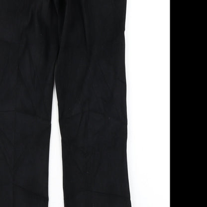 Inscription Womens Black   Dress Pants Trousers Size 12 L28 in