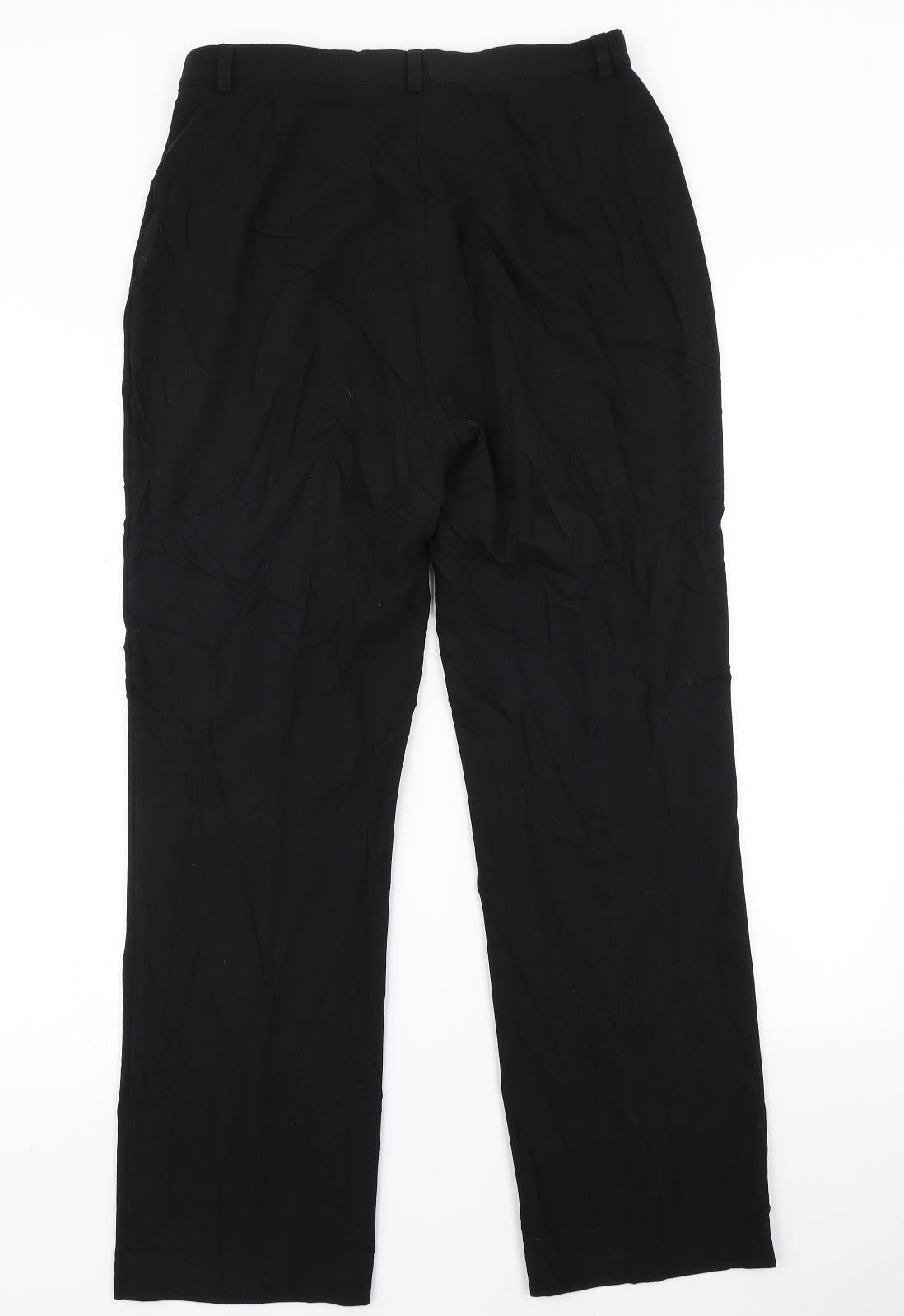 Womens UK Size 14 Marks & Spencer Regular Fit Dress Pants Black Trousers