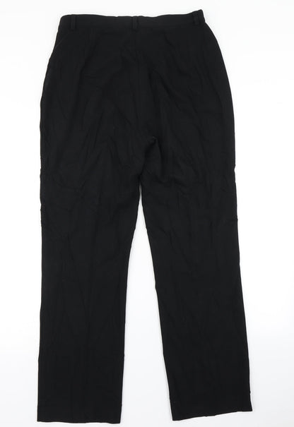 Womens UK Size 14 Marks & Spencer Regular Fit Dress Pants Black Trousers