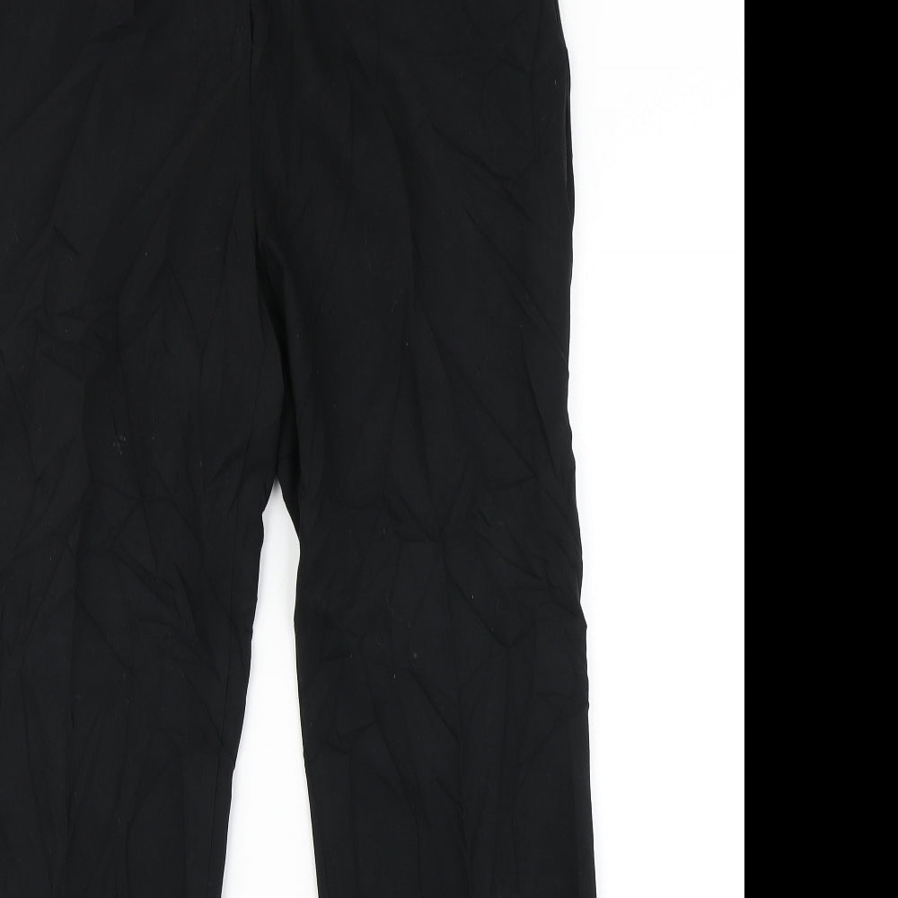 Womens UK Size 14 Marks & Spencer Regular Fit Dress Pants Black Trousers