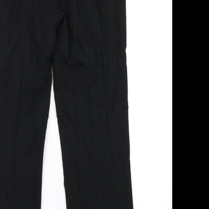 Womens UK Size 14 Marks & Spencer Regular Fit Dress Pants Black Trousers