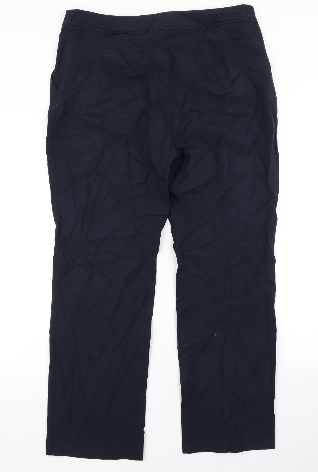 Womens UK Size 14 M&S Collection Regular Fit Dress Pants Blue Trousers