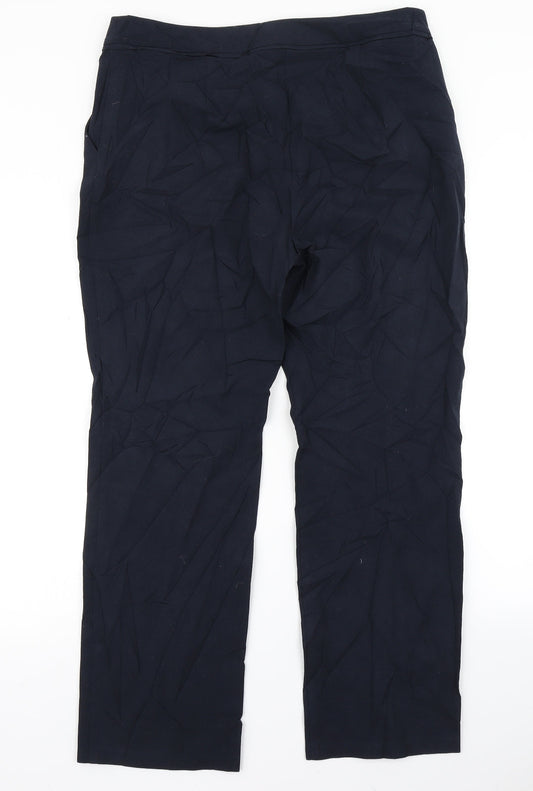 M&S Collection Womens Blue   Dress Pants Trousers Size 14 L29 in