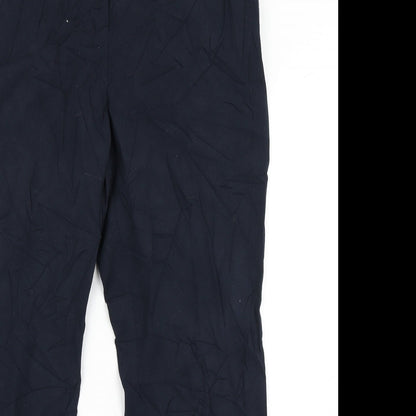 Womens UK Size 14 M&S Collection Regular Fit Dress Pants Blue Trousers