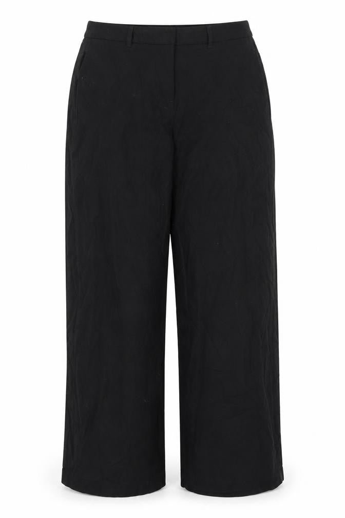 Front view of Marks & Spencer Collection women’s black dress pants trousers, size UK 14, 28-inch leg