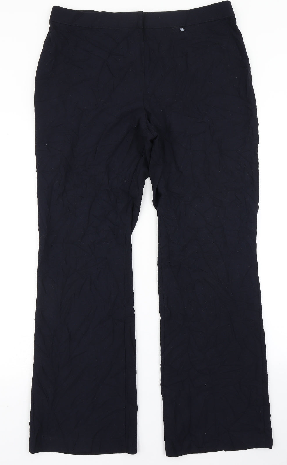 Womens UK Size 16 Marks & Spencer Regular Fit Dress Pants Blue Trousers