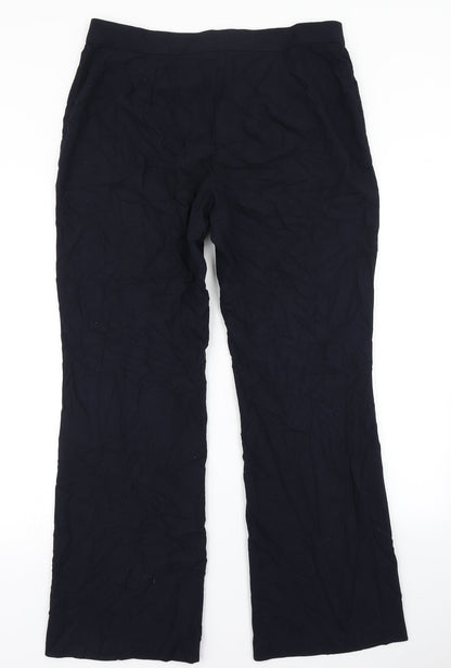 Womens UK Size 16 Marks & Spencer Regular Fit Dress Pants Blue Trousers