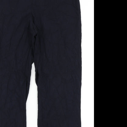 Womens UK Size 16 Marks & Spencer Regular Fit Dress Pants Blue Trousers