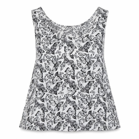 Front view of Atmosphere women’s black basic blouse, size UK 12