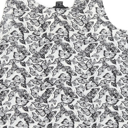 Womens UK Size 12 Atmosphere Black Basic Blouse