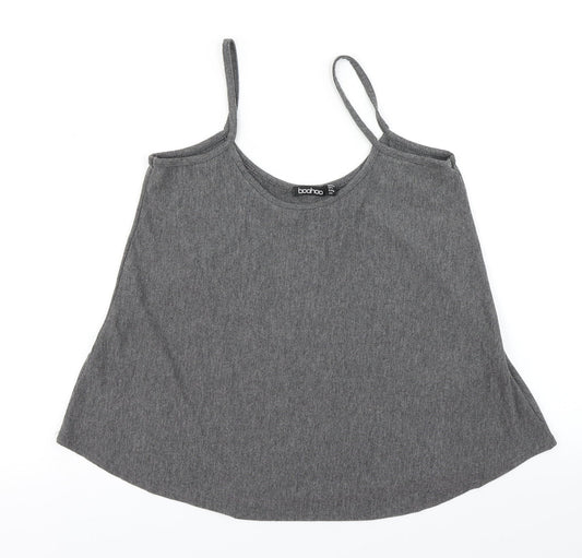 Boohoo Womens Grey   Camisole T-Shirt Size 12