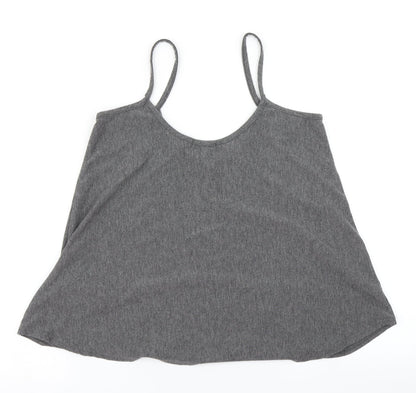 Boohoo Womens Grey   Camisole T-Shirt Size 12