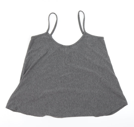 Boohoo Womens Grey   Camisole T-Shirt Size 12