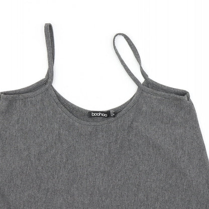 Boohoo Womens Grey   Camisole T-Shirt Size 12