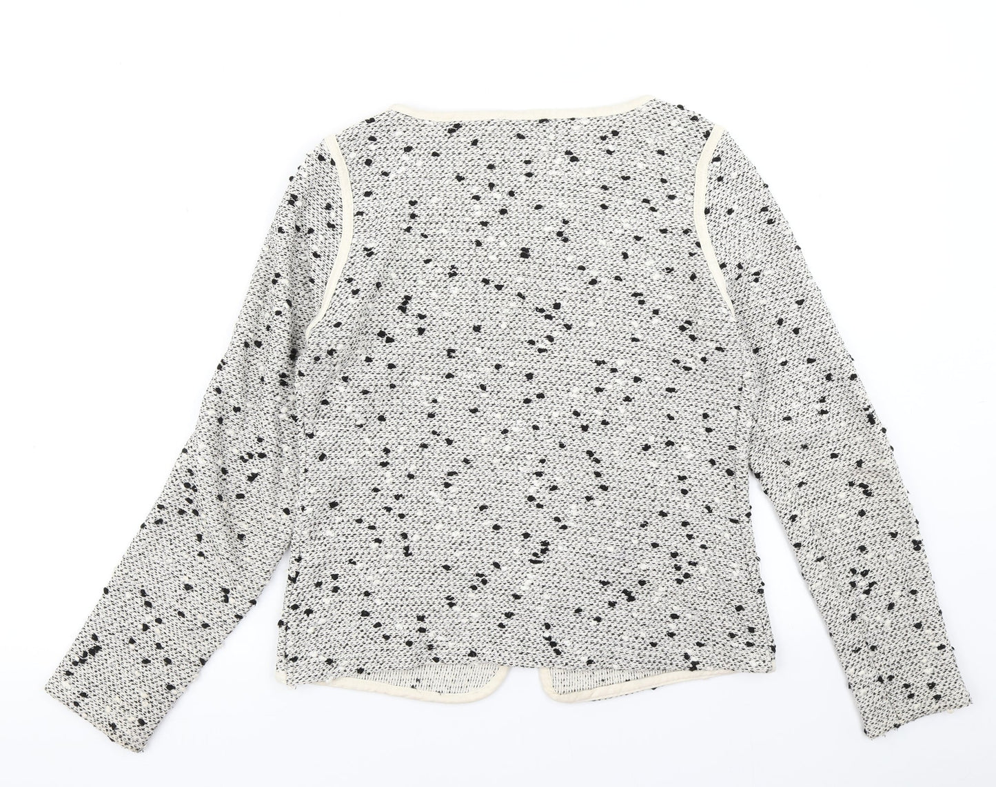 Papaya Womens Grey Polka Dot  Jacket Blazer Size 10