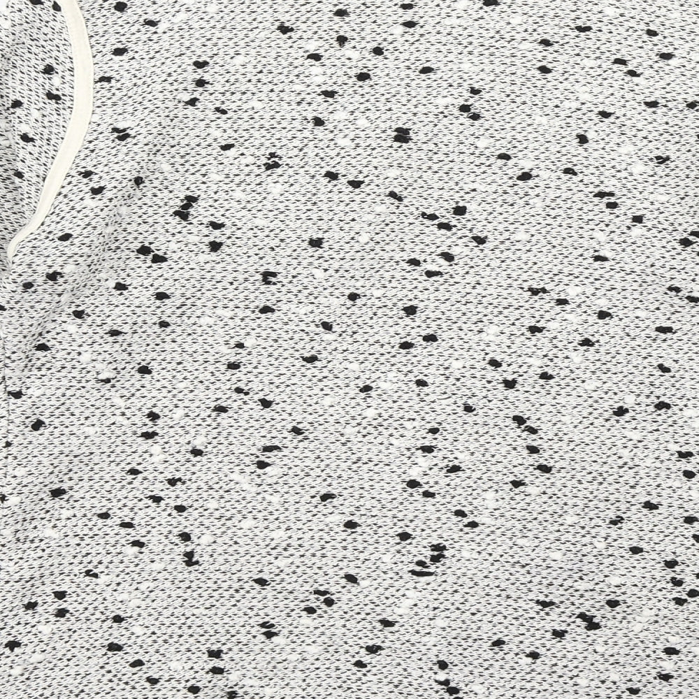 Papaya Womens Grey Polka Dot  Jacket Blazer Size 10