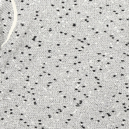 Papaya Womens Grey Polka Dot  Jacket Blazer Size 10