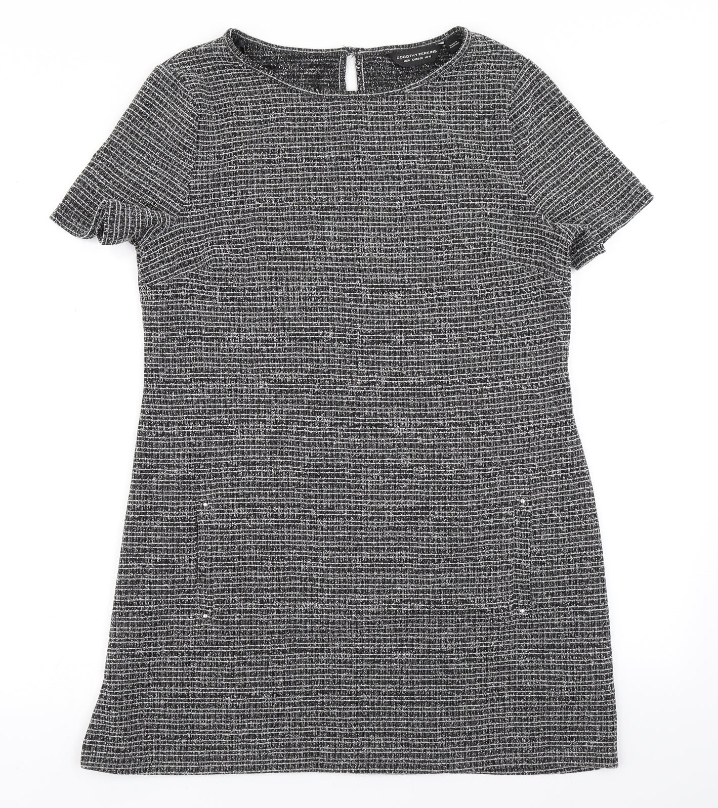 Dorothy Perkins Womens Grey   A-Line  Size 10