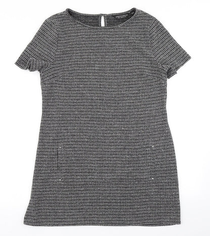 Dorothy Perkins Womens Grey   A-Line  Size 10