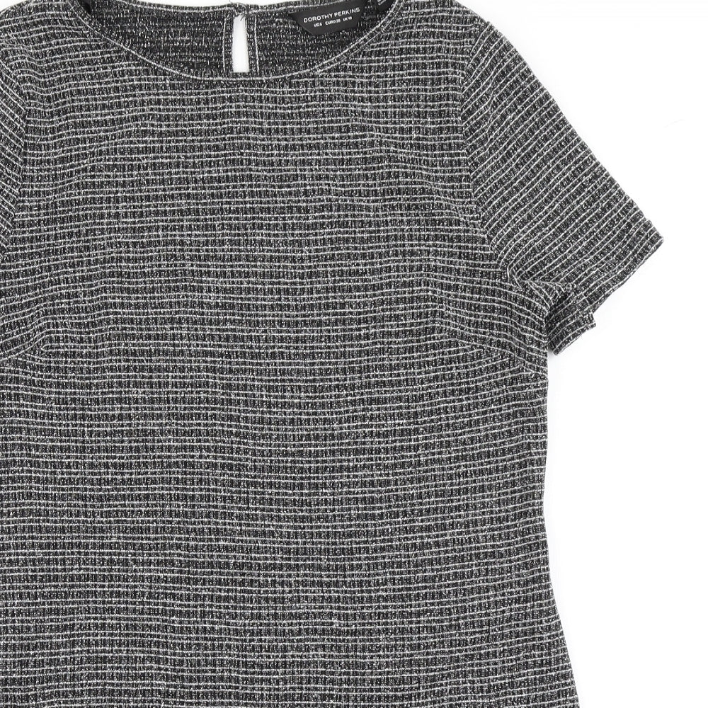 Dorothy Perkins Womens Grey   A-Line  Size 10