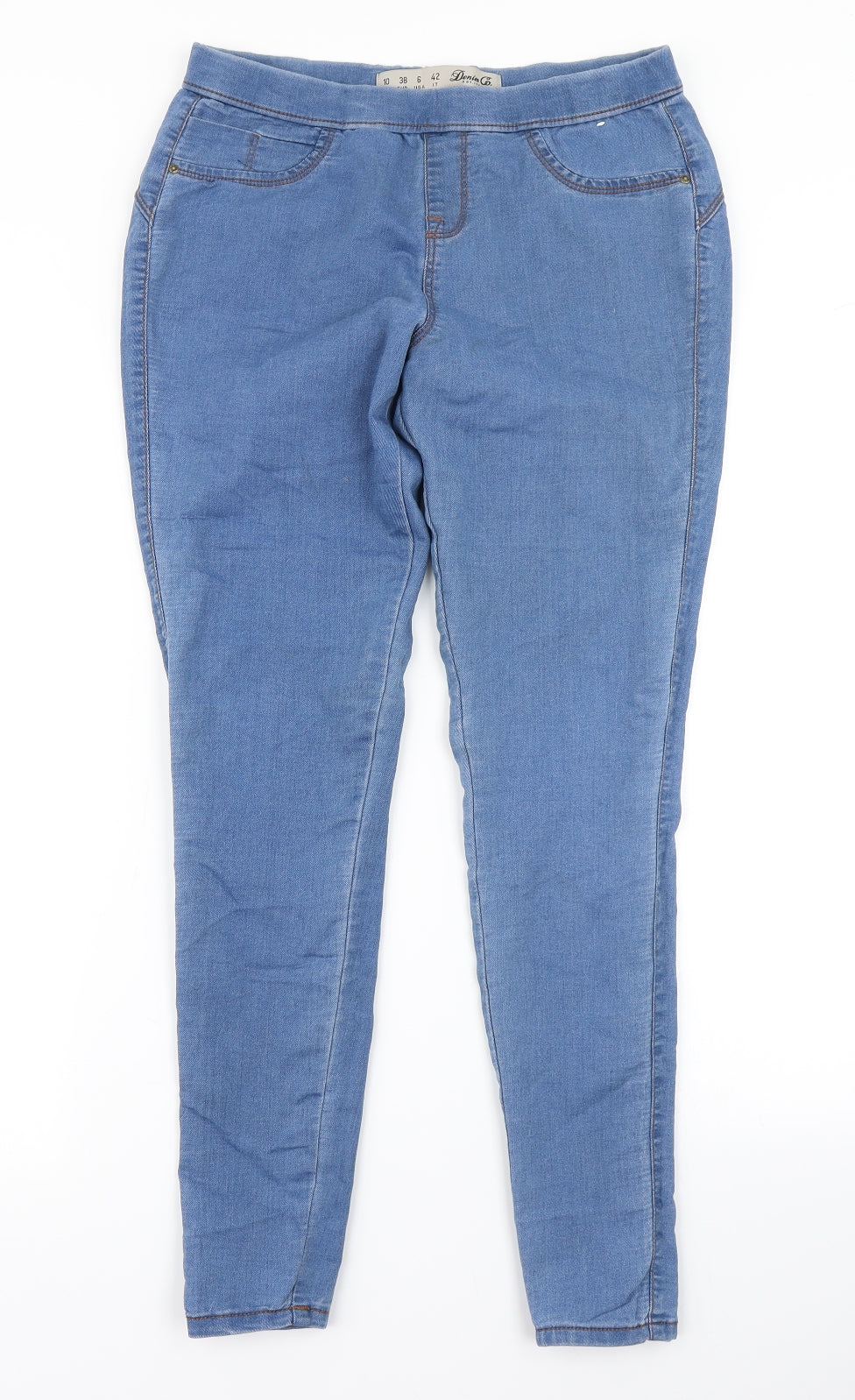 Denim Co Womens Blue  Denim Jegging Jeans Size 10 L27 in