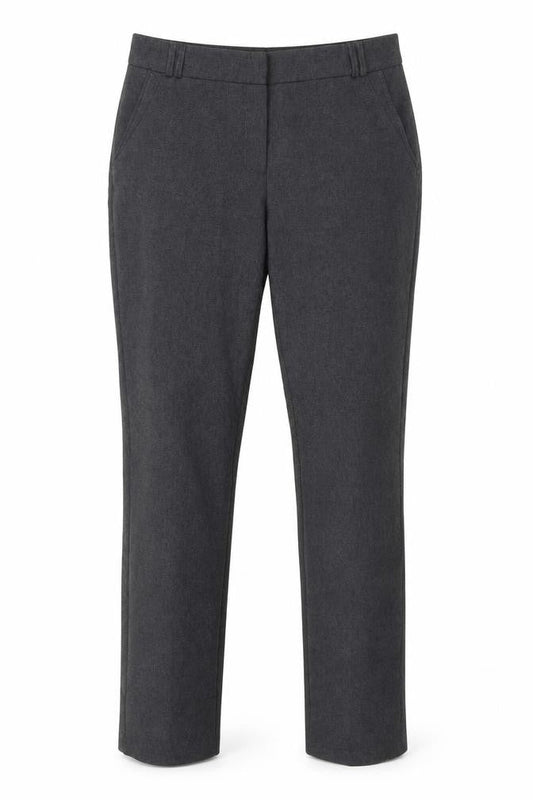 Front view of Atmosphere women’s grey trousers, size UK 10, 31-inch leg