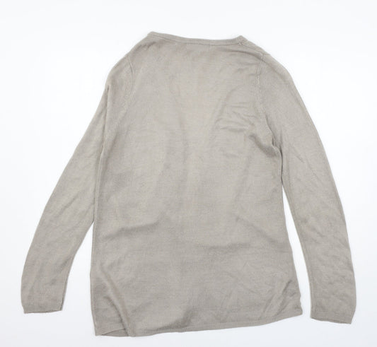 Womens UK Size 8 Julipa Grey Cardigan Jumper