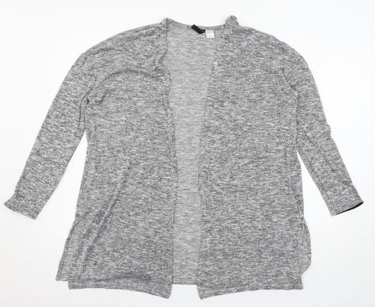 Womens UK Size M Divided Grey Cardigan Jumper