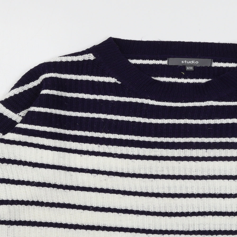 Womens UK Size 8 Studio White Pullover Jumper