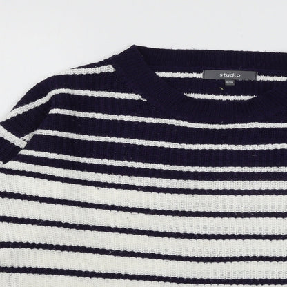 Womens UK Size 8 Studio White Pullover Jumper
