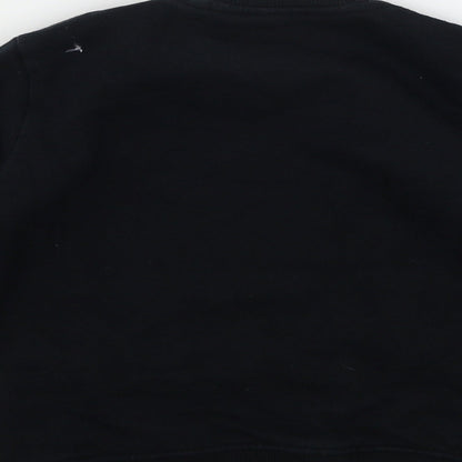 NEXT Girls Black  Jersey Pullover Sweatshirt Size 5 Years  - The Future is now