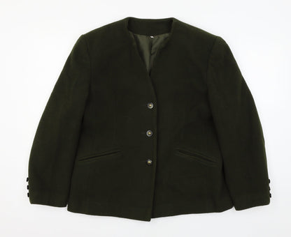 Edinburgh Collection Womens Green   Jacket  Size 14