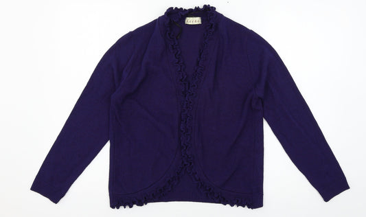 Womens UK Size M Keeno Blue Cardigan Jumper