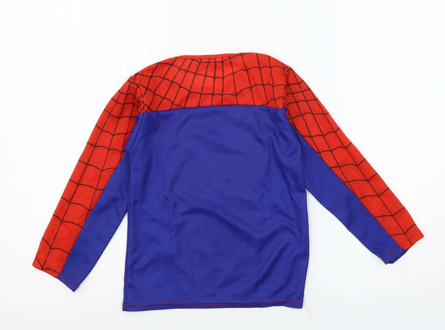 Preworn Boys Multicoloured Geometric Jersey Pullover T-Shirt Size L  - Spider Man