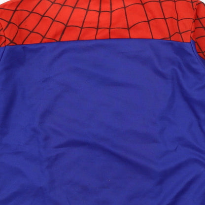 Preworn Boys Multicoloured Geometric Jersey Pullover T-Shirt Size L  - Spider Man