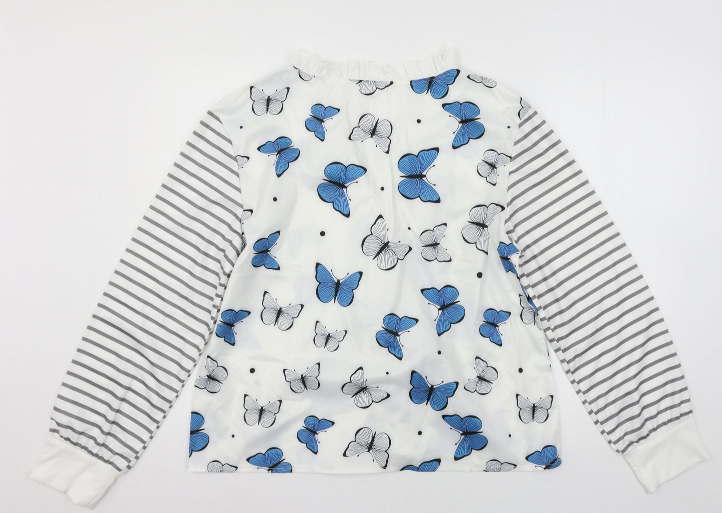 Womens UK Size 2XL Preworn White Basic Blouse