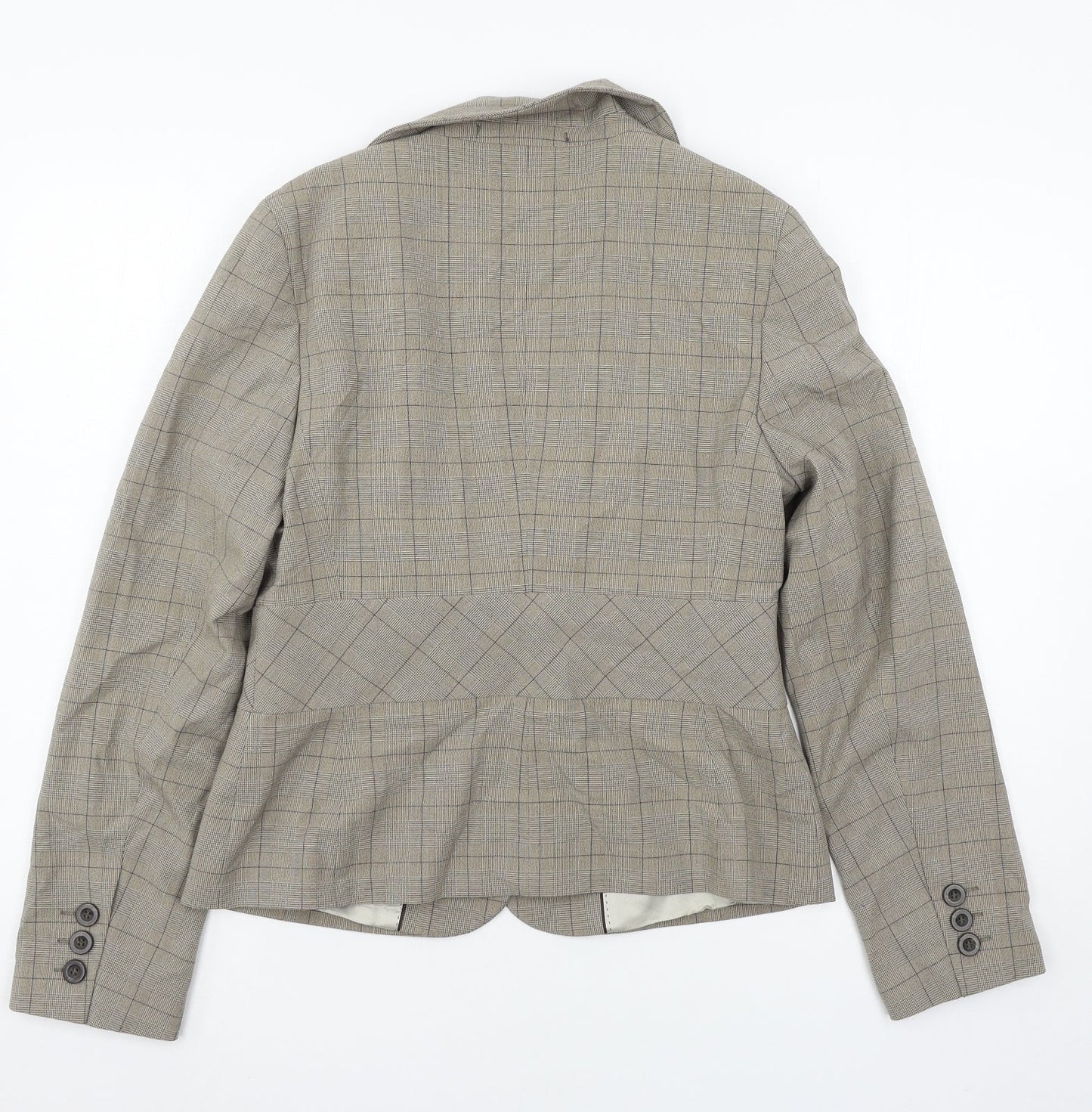 NEXT Womens Brown Check  Jacket Suit Jacket Size 12