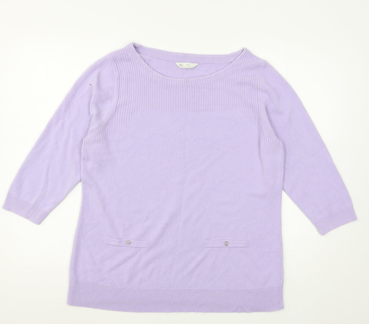 BHS Womens Purple  Knit Pullover Jumper Size 18