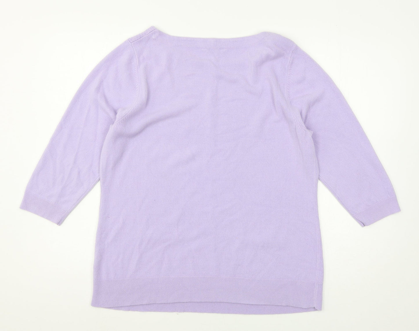 BHS Womens Purple  Knit Pullover Jumper Size 18