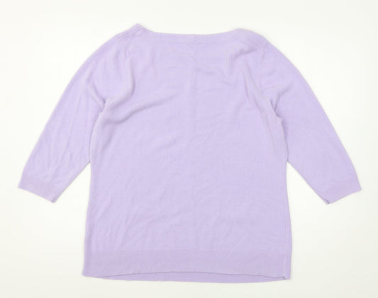 BHS Womens Purple  Knit Pullover Jumper Size 18